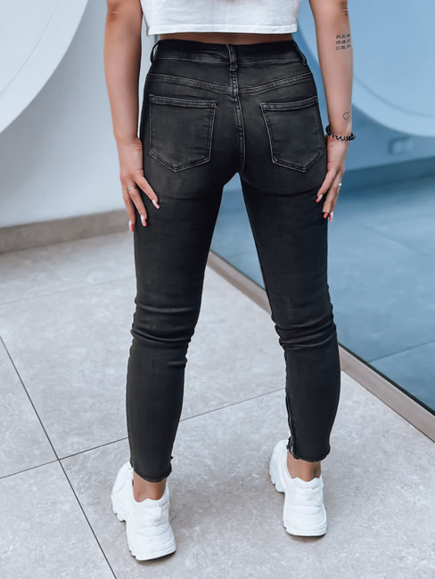 Spodnie damskie jeansowe DUTER czarne Dstreet UY1590