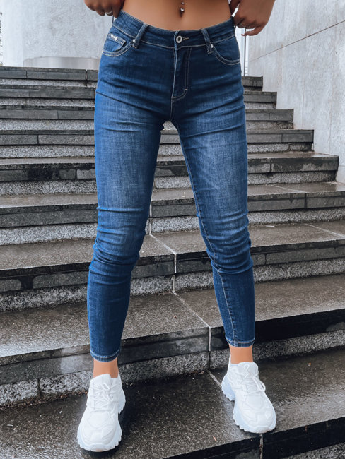 Spodnie damskie jeansowe EMILY ROSE niebieskie Dstreet UY1600