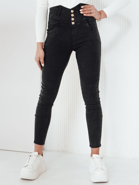 Spodnie damskie jeansowe GINAS czarne Dstreet UY1968
