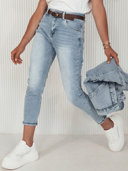 Spodnie damskie jeansowe GLAM JEANS niebieskie Dstreet UY2114