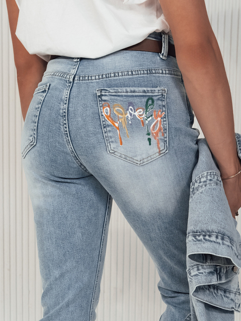 Spodnie damskie jeansowe GLAM JEANS niebieskie Dstreet UY2114