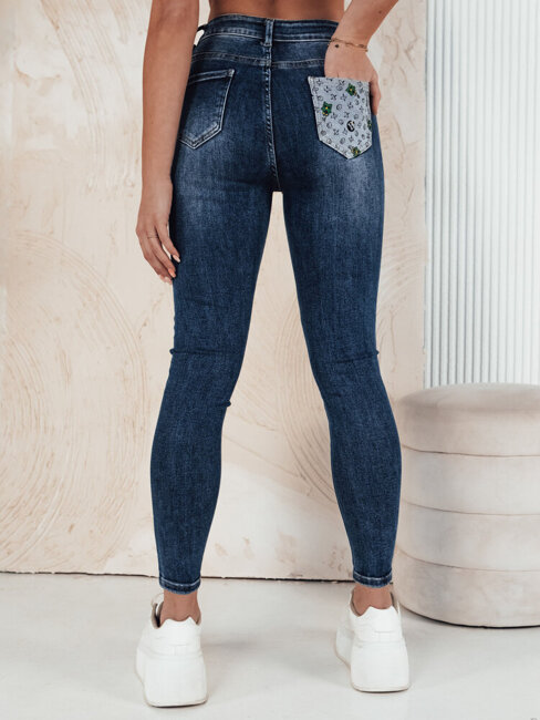 Spodnie damskie jeansowe LACOY niebieskie Dstreet UY1917