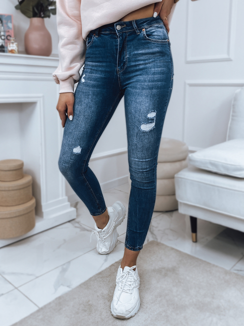 Spodnie damskie jeansowe LORA niebieskie Dstreet UY1201