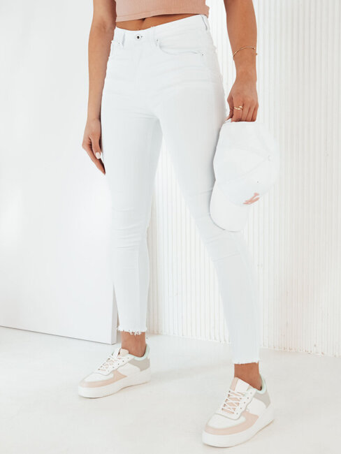 Spodnie damskie jeansowe NAVILES białe Dstreet UY1987