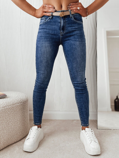 Spodnie damskie jeansowe NAVY niebieskie Dstreet UY1841