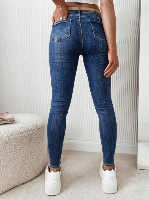 Spodnie damskie jeansowe NAVY niebieskie Dstreet UY1841