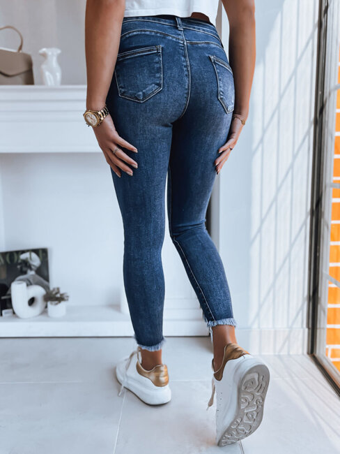 Spodnie damskie jeansowe PINES ciemnoniebieskie Dstreet UY1743