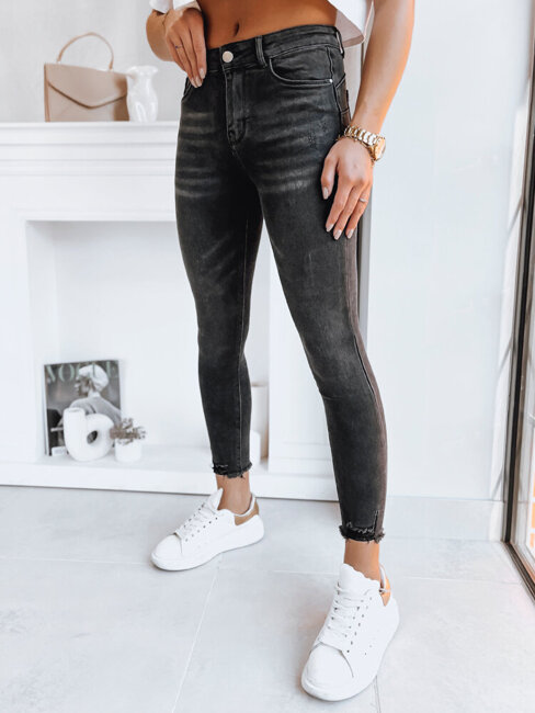 Spodnie damskie jeansowe PINES czarne Dstreet UY1734