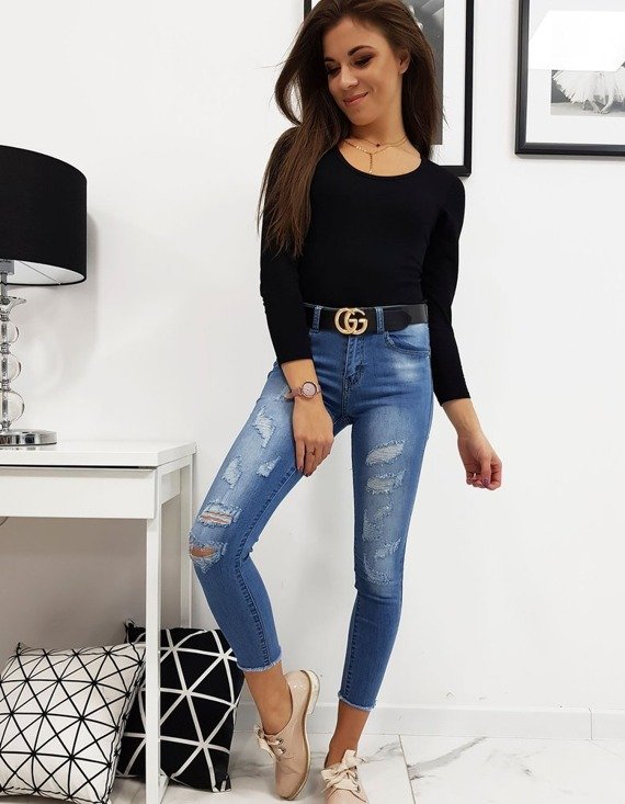Spodnie damskie jeansowe RELAX UY0144