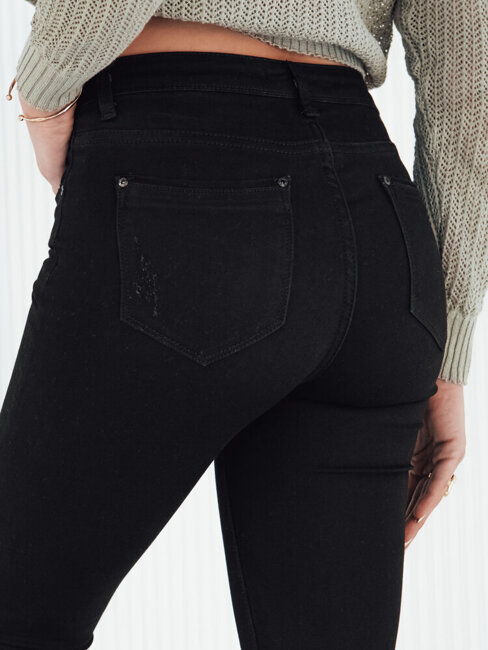 Spodnie damskie jeansowe TRIDA czarne Dstreet UY1990