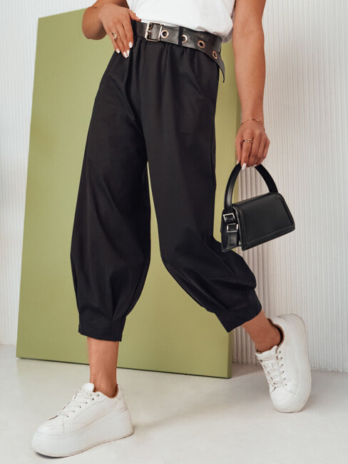 Spodnie damskie materiałowe BLAYS czarne Dstreet UY2025