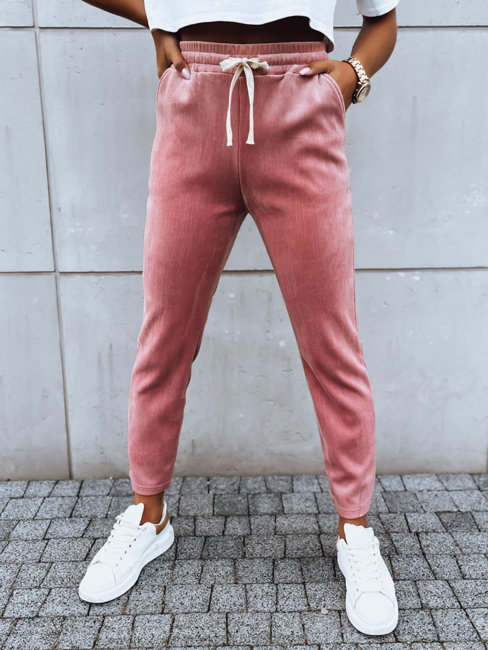 Spodnie dresowe damskie ASTRO różowe Dstreet UY1659