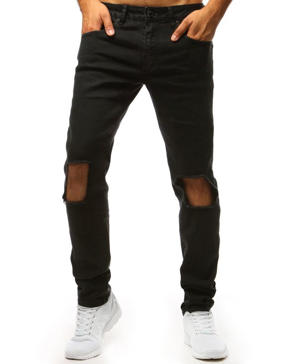 Spodnie jeansowe męskie czarne Dstreet UX1344