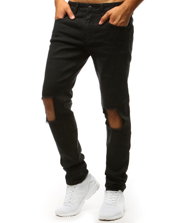 Spodnie jeansowe męskie czarne Dstreet UX1344