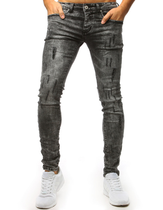 Spodnie jeansowe męskie grafitowe Dstreet UX1500