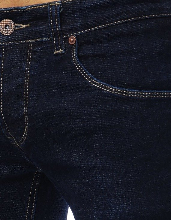 Spodnie jeansowe męskie granatowe Dstreet UX2169