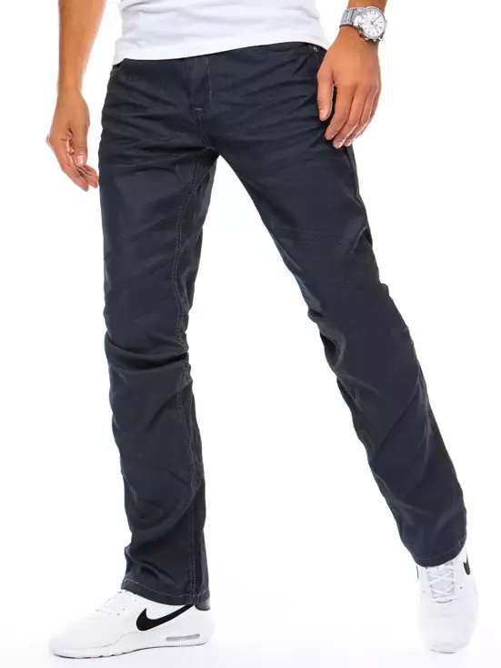 Spodnie jeansowe męskie granatowe UX1441