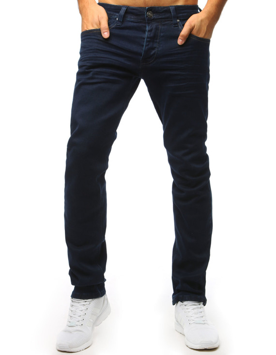 Spodnie jeansowe męskie granatowe UX1495