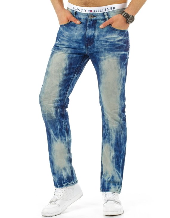 Spodnie jeansowe męskie niebieskie Dstreet UX0660