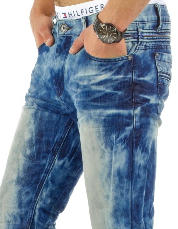 Spodnie jeansowe męskie niebieskie Dstreet UX0660
