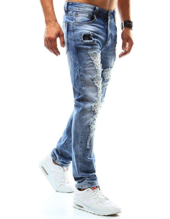 Spodnie jeansowe męskie niebieskie Dstreet UX0941