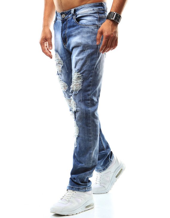 Spodnie jeansowe męskie niebieskie Dstreet UX0942