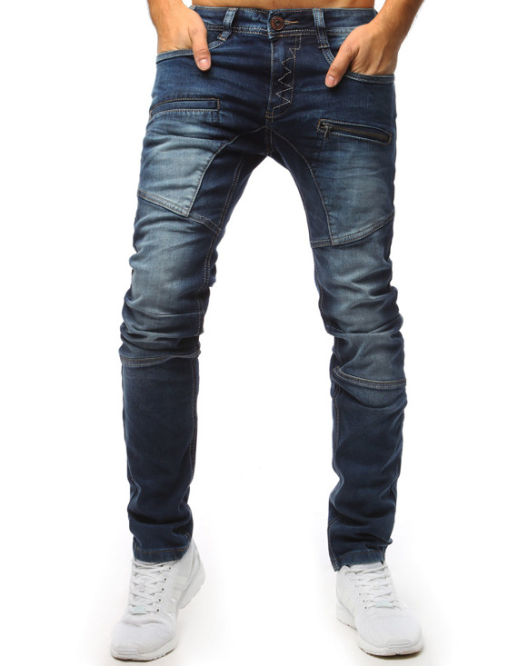 Spodnie jeansowe męskie niebieskie Dstreet UX1489