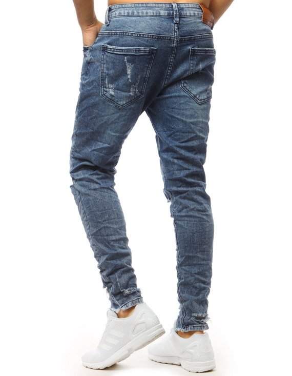 Spodnie jeansowe męskie niebieskie Dstreet UX1556