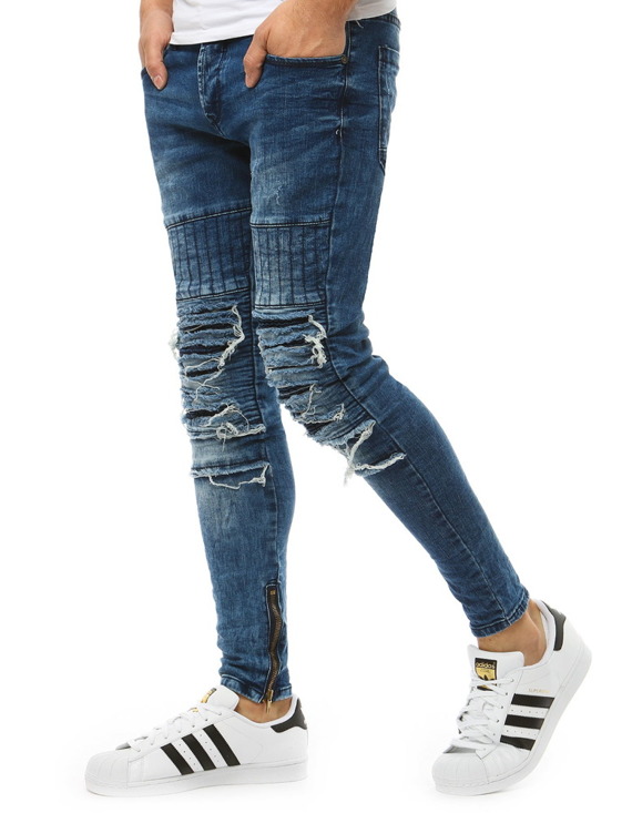 Spodnie jeansowe męskie niebieskie Dstreet UX1854