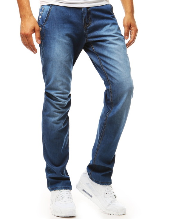Spodnie jeansowe męskie niebieskie Dstreet UX1978