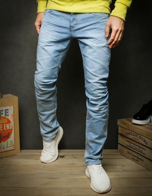 Spodnie jeansowe męskie niebieskie Dstreet UX2427