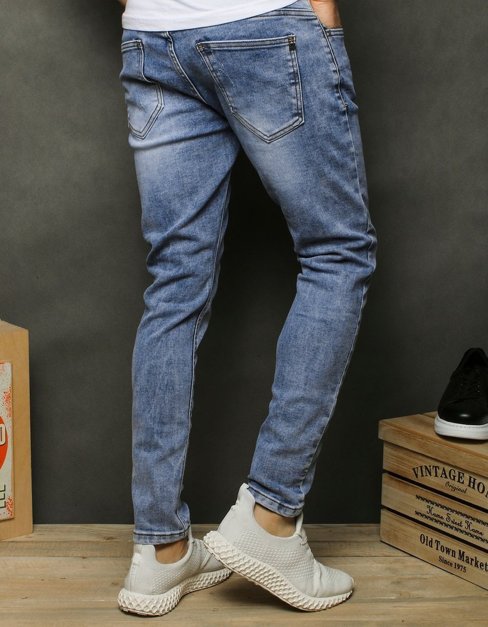 Spodnie jeansowe męskie niebieskie Dstreet UX2477