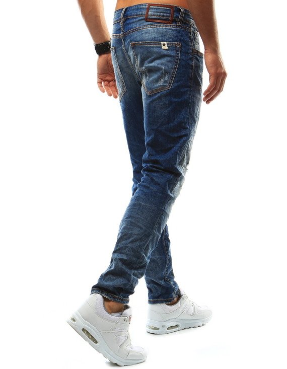 Spodnie jeansowe męskie niebieskie UX0933