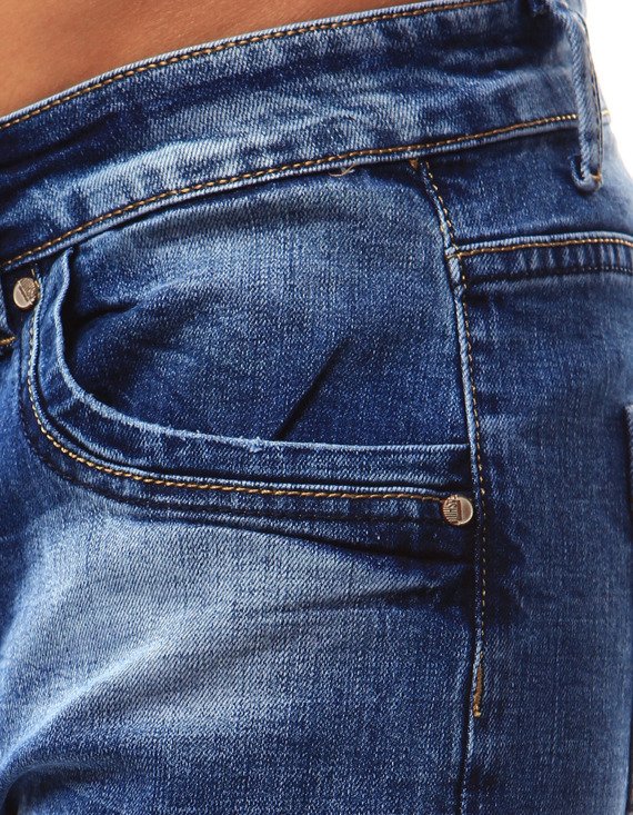Spodnie jeansowe męskie niebieskie UX0937