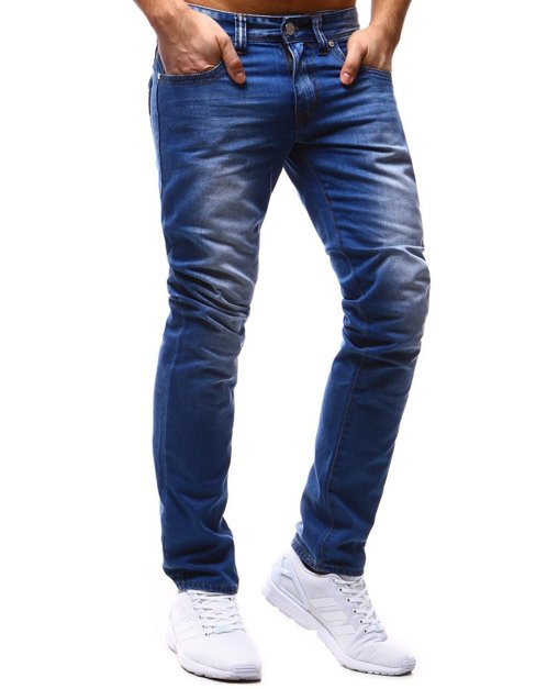 Spodnie jeansowe męskie niebieskie UX1188