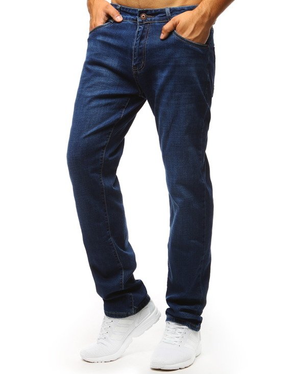 Spodnie jeansowe męskie niebieskie UX1314