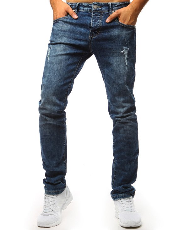 Spodnie jeansowe męskie niebieskie UX1352