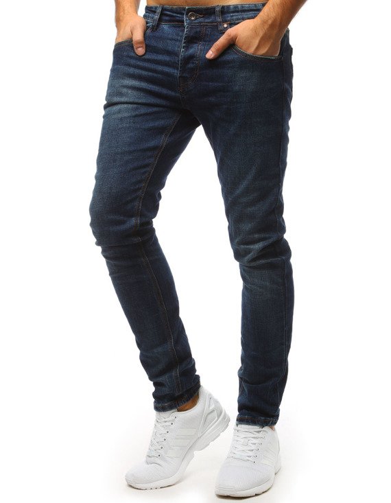 Spodnie jeansowe męskie niebieskie UX1477