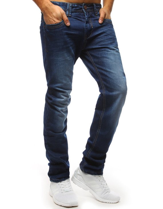 Spodnie jeansowe męskie niebieskie UX1480
