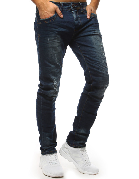 Spodnie jeansowe męskie niebieskie UX1541