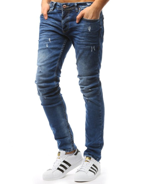 Spodnie jeansowe męskie niebieskie UX1758