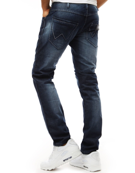 Spodnie jeansowe męskie niebieskie UX1973