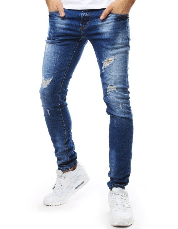 Spodnie jeansowe męskie niebieskie UX2171