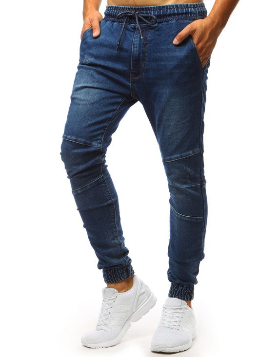 Spodnie joggery jeansowe męskie niebieskie Dstreet UX2153