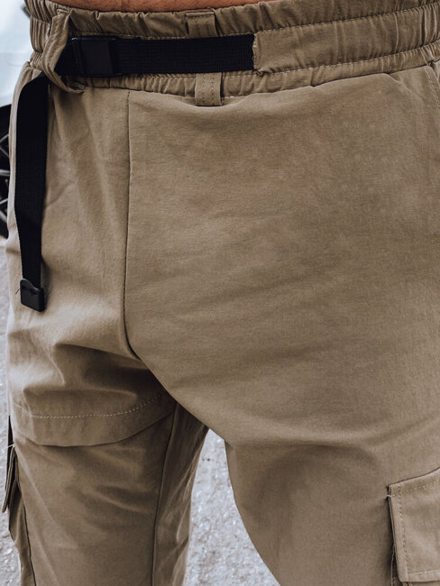 Spodnie męskie bojówki beżowe Dstreet UX4305