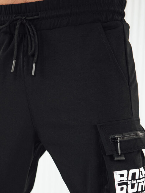 Spodnie męskie bojówki czarne Dstreet UX4170