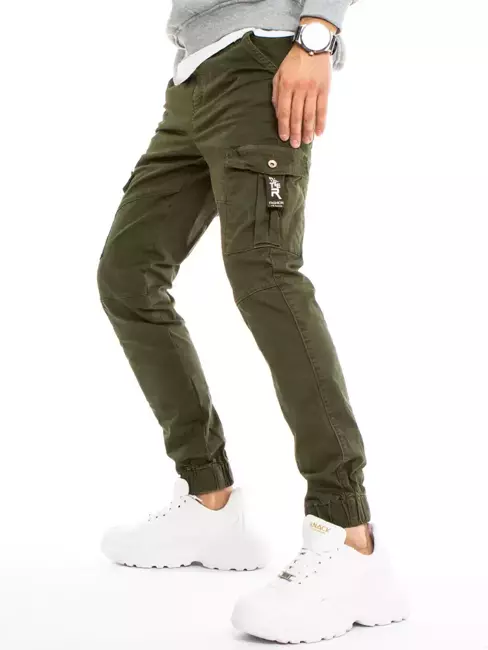 Spodnie męskie bojówki khaki Dstreet UX3221