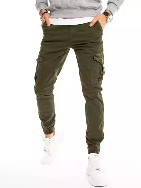 Spodnie męskie bojówki khaki Dstreet UX3221