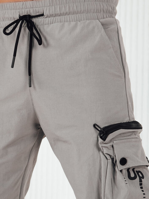 Spodnie męskie bojówki szare Dstreet UX4156