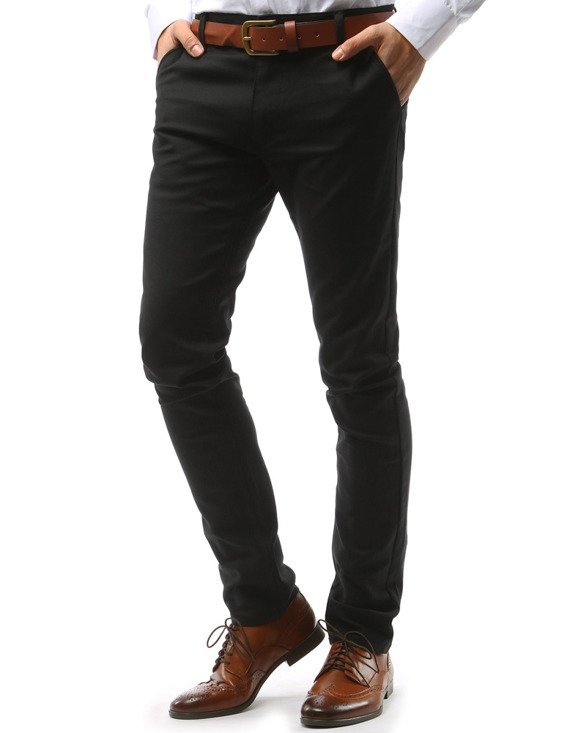 Spodnie męskie chinos czarne Dstreet UX1574